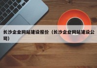 长沙企业网站建设报价（长沙企业网站建设公司）